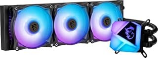 MSI MAG CORELIQUID C360 AIO CPU Liquid Cooler - Spectacular ARGB Blockhead, Integrated Radiator Pump, Split-Flow Water Cooling, Evaporation-Proof Tubing, Easy to Install - AMD & Intel Compatible