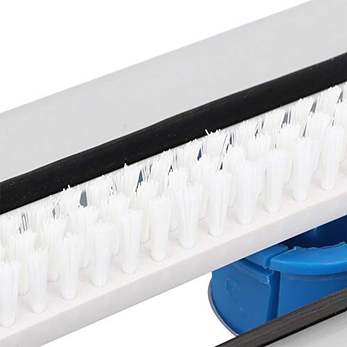 Junluck Cabeça de sucção de sujeira para piscina, escova de aspirador de pó de liga de alumínio, máq