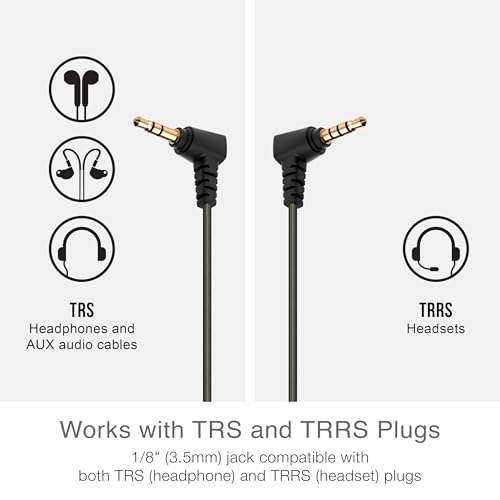 Adaptador de audio estéreo 3.5mm a 6.3mm, MEE audio miniatura 4