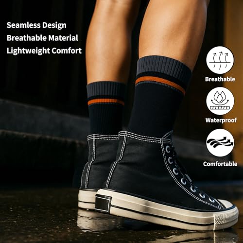 Waterproof Socks for Hiking and Skiing - Thermal Moisture Wicking Wading Socks for Men and Women2