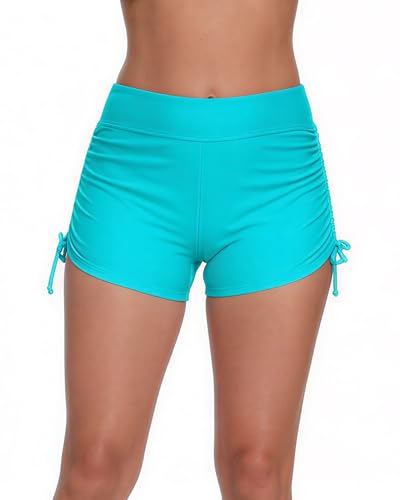 Pantalones cortos de mujer para natación Halcurt azul talla M
