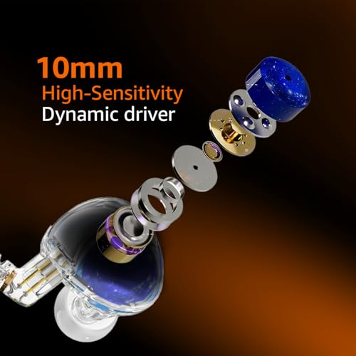 Image of Amazon Basics Pro Series Type C Wired Earphones | HiFi Stereo Sound | Dual Magnetic Circuit Dynamic Driver | Resin Inlay & Metal Finish | 112 dB Sensitivity | For Audiophiles & Musicians | White- Blue