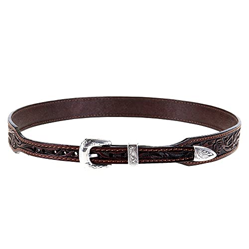 Chapeau en cuir pour homme marron style western et chapeau de cowboy