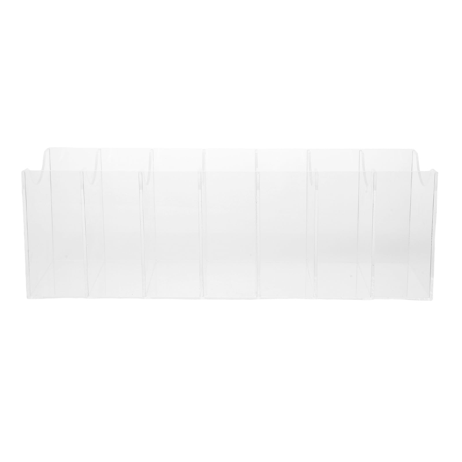 Gürtel Displayhalter aus Acryl Transparent 7 Fächer Platzsparend für Kleiderschrank und Schublade zur Aufbewahrung von Gürteln und Krawatten