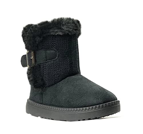 Image of REDVOLUTION SnowStar Snow Boots for Kids - Warm Winter Boots with Snowflake Print for Toddlers & Little Kids
