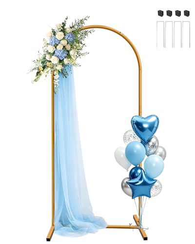 JEBUTU 6ft Wedding Arch Backdrop Stand