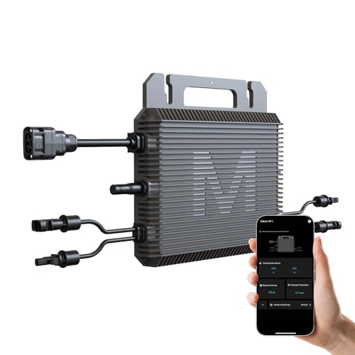 Marstek Mikro-Wechselrichter 800W (Upgrade 2026) Mikrowechselrichter für Balkonkraftwerk 2MPPT 0% MwSt IP-67 WiFi App-Steuerung Plug & Play für Photovoltaik-Module
