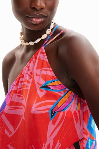 Desigual Women's Tropical Asymmetric Midi Dress4