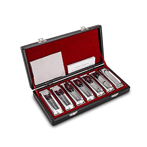 KMDSM Harmonica professionnel 10 trous, 7 tons, 12 tons, argent, convient aux débutants, performances de pointe… - Les Beatles, Paul McCartney, John Lennon, RIngo Starr, George Harrison KMDSM Harmonica professionnel 10 trous, 7 tons, 12 tons, argent, convient aux débutants, performances de pointe…