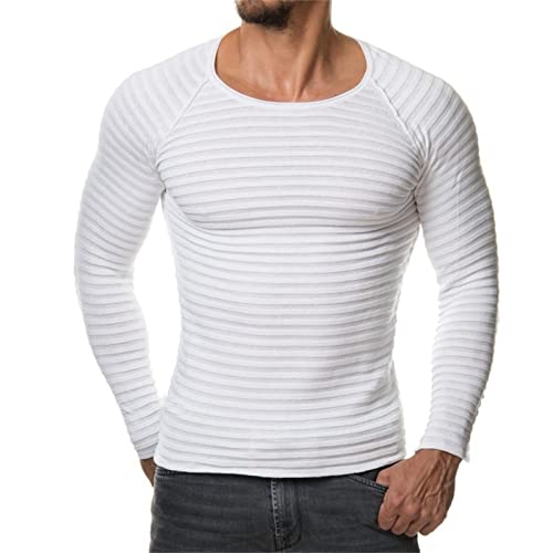 Mens Casual Slim Fit Basic Tops Long Sleeve Henley Undershirts Lightweight Ribbed Stretch Pullover Sweater2