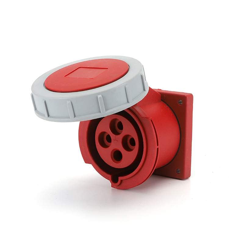 IEC60309 Waterproof CEE Industrial Connector Socket 4Pin 32A 380V-415V 3P+E IP67 (Type-1