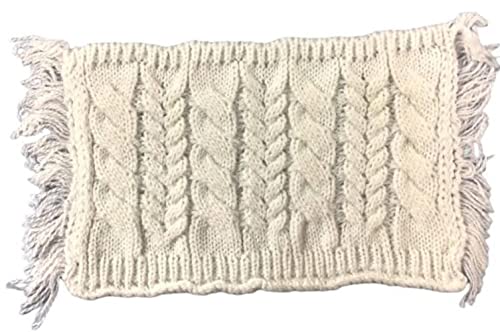 Melody Jane Dolls Houses Dollhouse Cream Cable Rug or Throw Blanket 1:12 Modern Home Decor Accessory