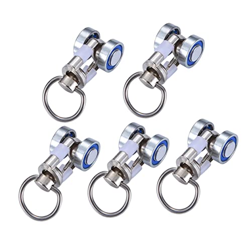 Genérico 5piezas Ruedas De Cortina Metálicas De Rodillos para Rieles De Cortina Deslizadores Silenciosos Accesorios para Hogar