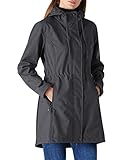 Outdoor Ventures Women's Lightweight Waterproof Fleece Lined Hooded Softshell Rain Jacket, Warm Windbreaker Long Coat