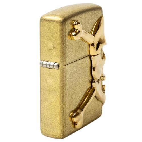 Encendedor Zippo Oil con stickers, acabado latón miniatura 4