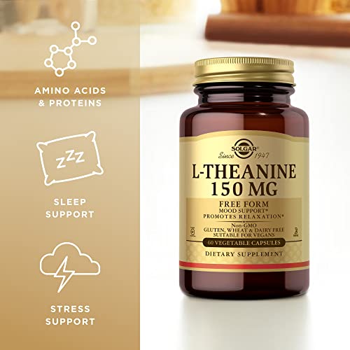 Solgar L-Theanine 150 mg, 60 Vegetable Capsules - image 5