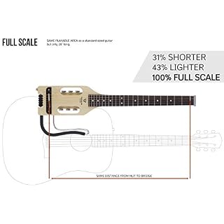 Traveler Guitar Guitare acoustique-électrique ultra-légère - Les Beatles, Paul McCartney, John Lennon, RIngo Starr, George Harrison Traveler Guitar Guitare acoustique-électrique ultra-légère – Image 3