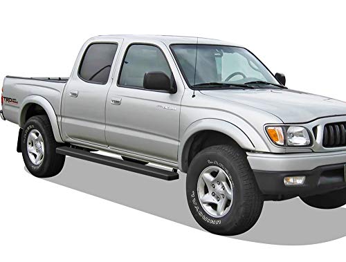Estribos laterales negros de acero inoxidable para Toyota Tacoma miniatura 6