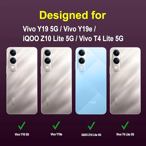 Image of amazon basics Back Case Cover for Vivo Y19 5G | Compatible for Vivo Y19 5G Back Cover | Liquid Silicon Magic Case with Camera Protection | Lavender