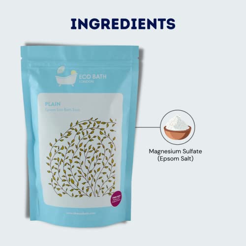 Eco Bath Plain Epsom Salt Bath Soak - Pouch 1000g