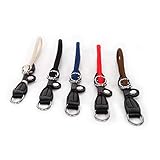 lionto Hundehalsband aus strapazierfähigem Nylon für Hundetraining, Länge 45 cm, 1 cm Dicke, Zugstopp Halsband für Hunde, Lederimitat mit Metallring & Anpassung durch stufenlosen Schieber, rot