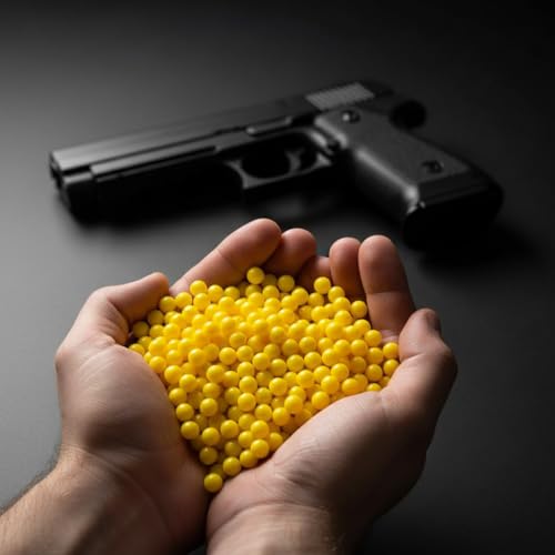 Image of Velinor 6mm Plastic BB Bullets 1000 Count for Toy Guns | Smooth Finish Round Pellets for Air Soft & Spring Action Toy Pistols (1000 BB)