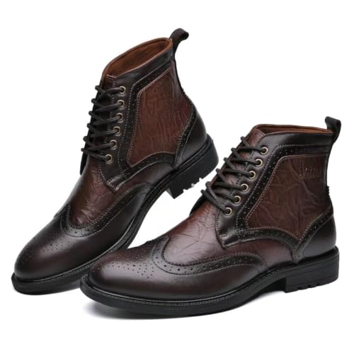 Image of Arkbird Mens Chelsea Boots, Stylish and Comfort Leather Chukka Ankle Boots with Zipper