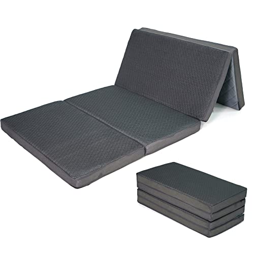 Niceway マットレス シングル 極厚さ8cm 高反発 密度32D よく眠る 抗菌 デオドラント 四つ折り 洗える カバー付き マットレス 折りたたみリ 暖かく& 通気性があり オールシーズン 90×190cm