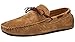 Loafers for Men Casual Moccasins Fashion Suede Lace Slip-on Dress Boat Driving Shoes Brown 12 US