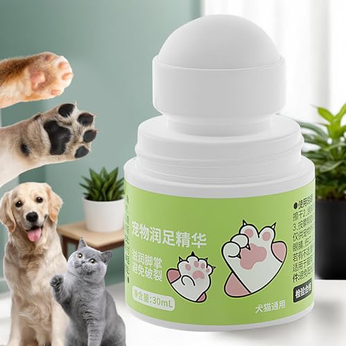 Balsam für die Ballen von Hunde- 30ml Pflegeöl für rissige Hunde,Natürliche Krallenpflege für Katzen bei rissigen