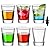 REUJIHXY Heavy Base Shot Glasses, 1.75 oz/ 50 ml Round Shot Glasses Measuring Cup for Espresso, Liquid, and Wine Small Whiskey Shot Glass for Vodka, Whiskey, Tequila (6)