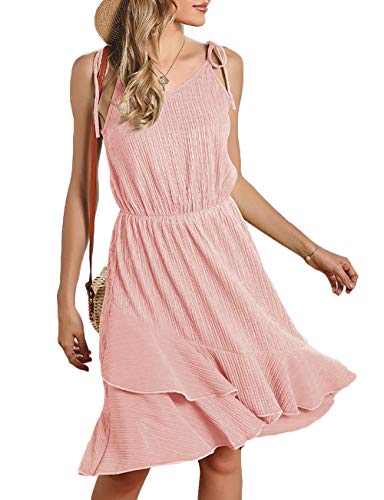 Yieune summer dress for women sleeveless beach dress v-…