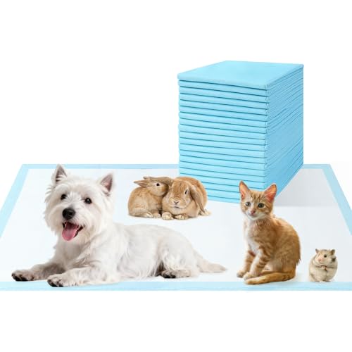 Image of Puppy Pads 23x35 Dog Pee Pads 20 Count Quick Dry Leak Proof Training Pad | Compact disposable wee wee pads, Puppies, Small dogs, Super absorbent, Leak-proof, Potty training , Travel