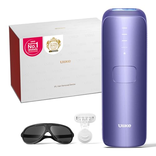 Ulike Air 3 Épilateur IPL pour les Femmes &amp; Hommes – Épilation Laser avec Sapphire Ice Cooling, Résultats Durables et Presque Indolores, Tête Plate pour Corps et Visage, Lilas