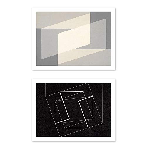 Impressions sur toile abstraites pour salon moderne tableau géométrique chic 50x70cm