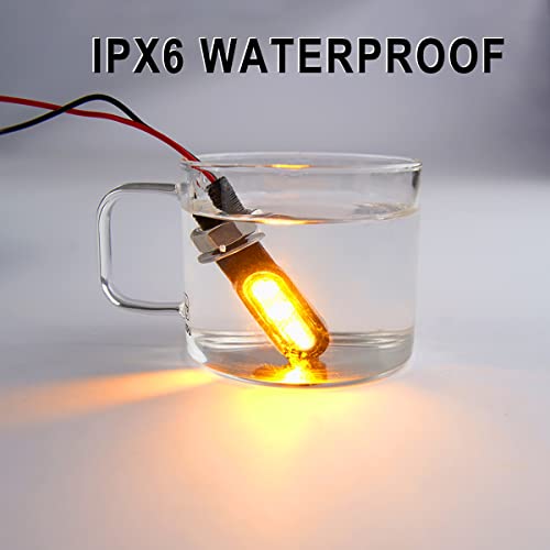 Tectek Motorcycle Turn Signals Lights Universal 12V Amber Indicator Lights Front Rear Led Blinkers Compatible With Harley Honda Kawasaki Suzuki Triumph Yamaha…… #TOP2