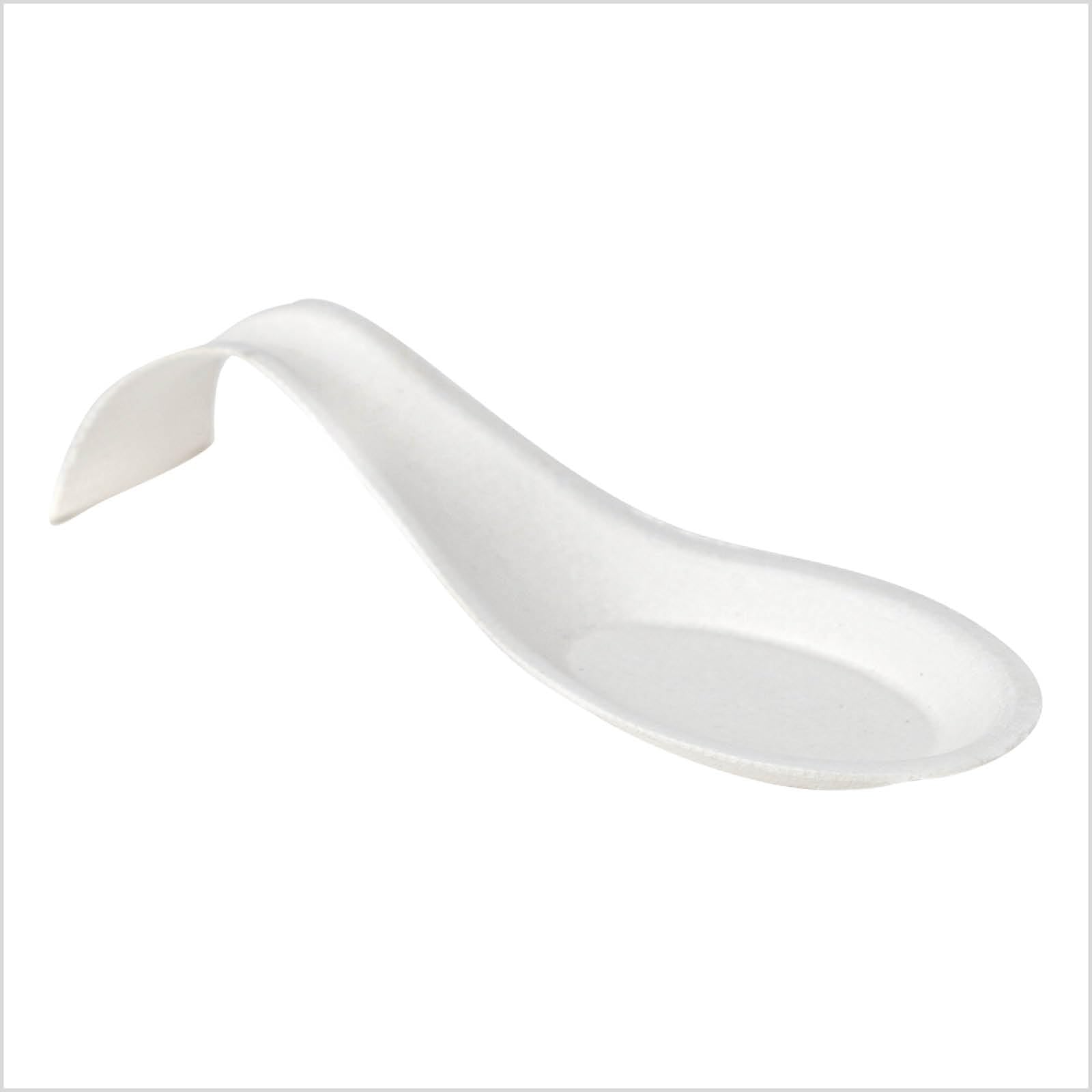 Cuillère pour traiteur Arc en canne à sucre de forme ergonomique pour dégustation x50