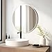 Fabuday Silver Round Mirror 30 Inch - Big Circle Mirror for Bathroom, Living Room, Hallway, Entryway, Matte Aluminum Frame Circular Mirrors for Wall Decor