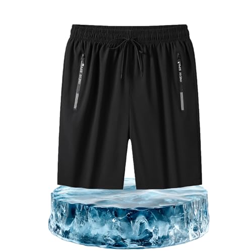 Airyflex Shorts, Airy Flex Shorts for Women, Iced Active, Icedactive - Women's Ice Silk Quick Drying Stretch Short (Black,X-Large)