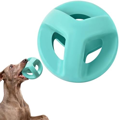 Fida Natural Rubber Dog Balls for Aggressive Chewers — shown in a real home setting for scale