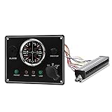 Car Center Console Dashboard Panel Oil Level Oil Pressure Water Temperature Voltage 4 in 1 Multi Pointer Combination Meter