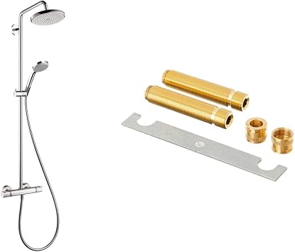 hansgrohe Croma Shower Set with Handshower 27185001 Large and Exposed Thermostatic Basic Set