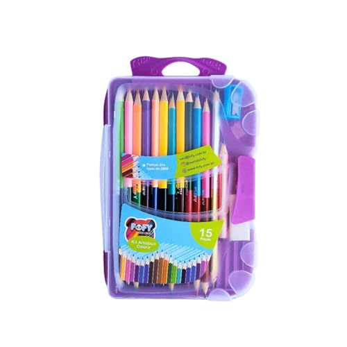 Kit Papelaria Artistico Colorir - FOFY