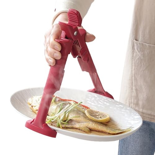 Pequeña de tazón caliente, pinzas calientes,Silicona PLACA CALIENTE PLIPER - Pinks de freidores de aire antideslizantes, recipientes de sartenes multipropósito para vaporizador de tostadora de microon