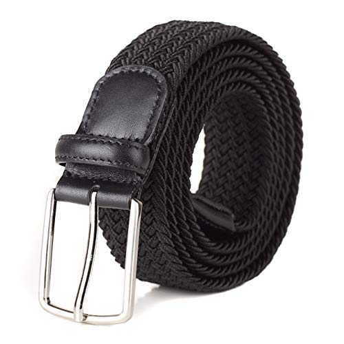 LABMGW Herren Gürtel, groß und hoch, Schwarz / Braun, 91,4-182,9 cm - Schwarz - Taille:40/48'