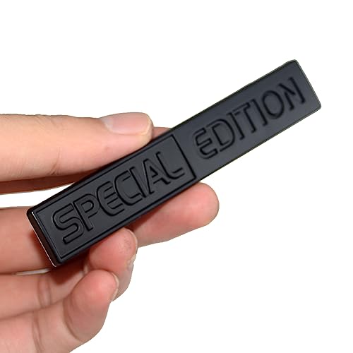 Image of 2Pc Special Edition Emblem 3D Fender Badge Car Truck Sticker Decal Fit for Universal Car Truck SUV (Matte Black)