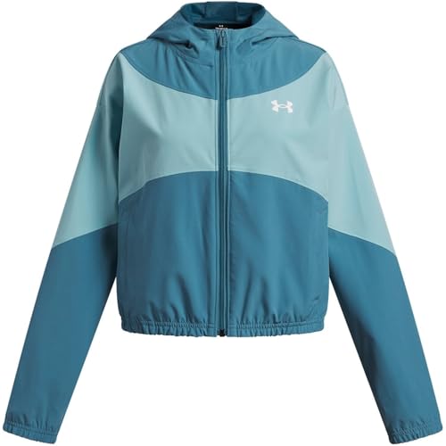 Veste Wov HD Under Armour enfants tissu léger résistant avec capuche fixe