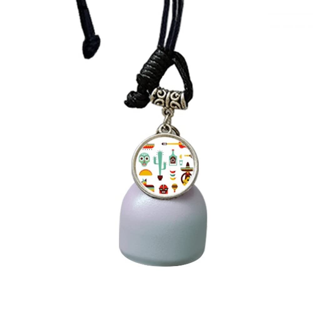 Pendentif de voiture carillon chili mexicain oscillant