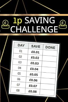 Paperback 1p Saving Challenge: Penny Savings Challenge Chart for 365 Days to Save £667.95 a Year Book