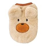 犬用ジャケット 防寒コート 冬服 防水 暖かい 小型犬 暖かい 軽量 着脱 袖なし タンクトップ あたっか 厚手 パピー服 お散歩お出掛け用(S,ベージュ)